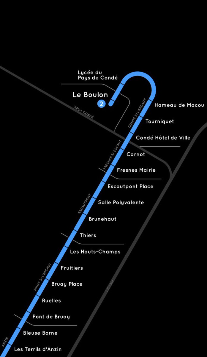 nathandetr0it's tweet photo. • v a l e n c i e n n e s • d a r k • 002

• i also did a version using larger font size for better legibility ☑️
• https://t.co/XNjjykIX9r

#transitmaps #transitdiagrams #valenciennes #firstmap #vaporwave https://t.co/WJCghvvUOx