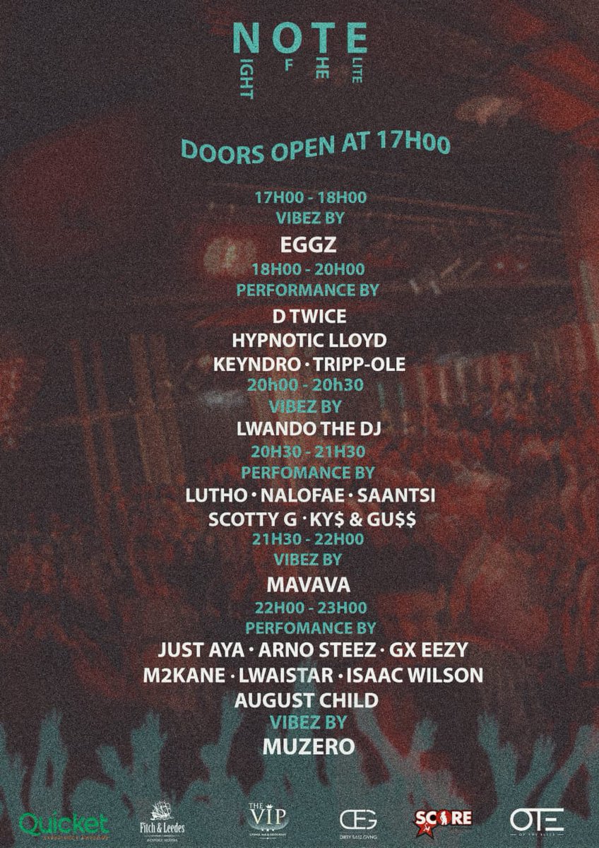 D_OBz's tweet photo. Kindly take #NOT3 that tomorrow we're lighting it up at the VIP!
Cop your tickets via Quicket or hit us up for the physicals π₯π₯π₯π₯
https://t.co/Zq8d3u5wJh https://t.co/XJDbUgOwbv
