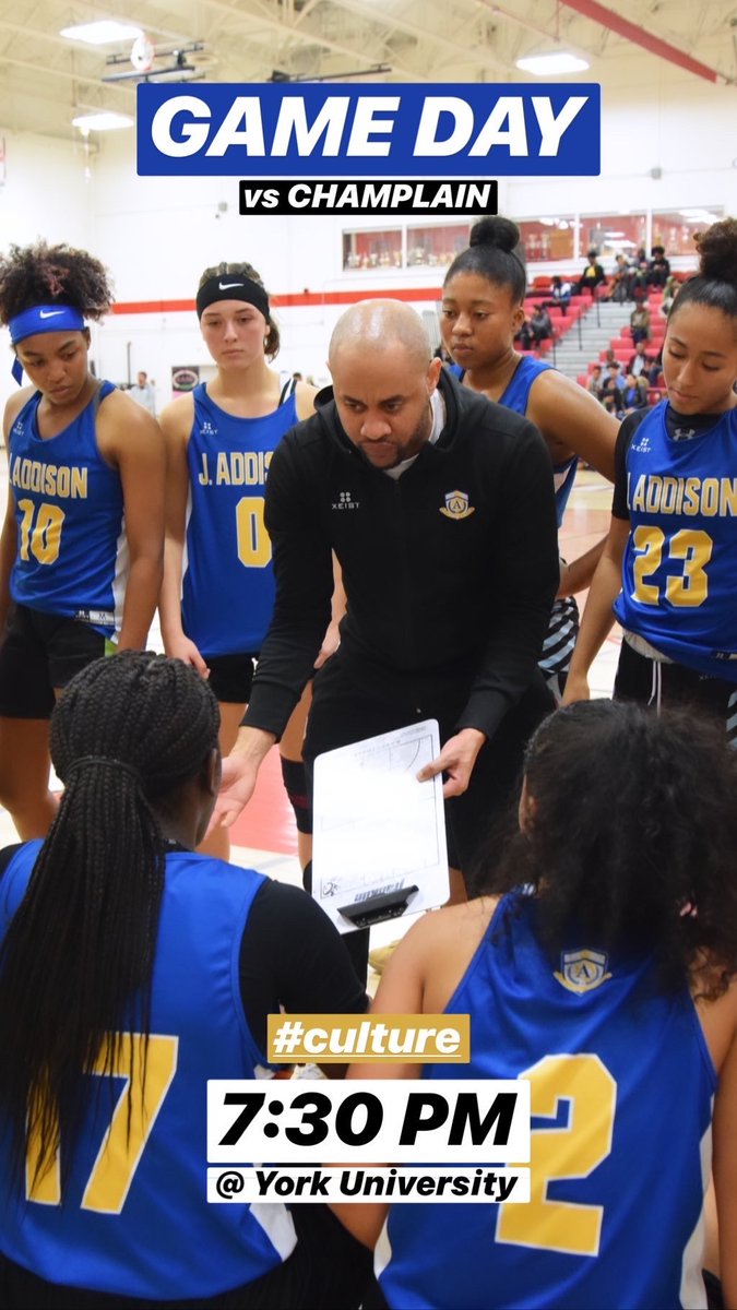 It's Game Day! Catch us in action against Champlain at York University tonight @ 7:30 PM #CULTURE