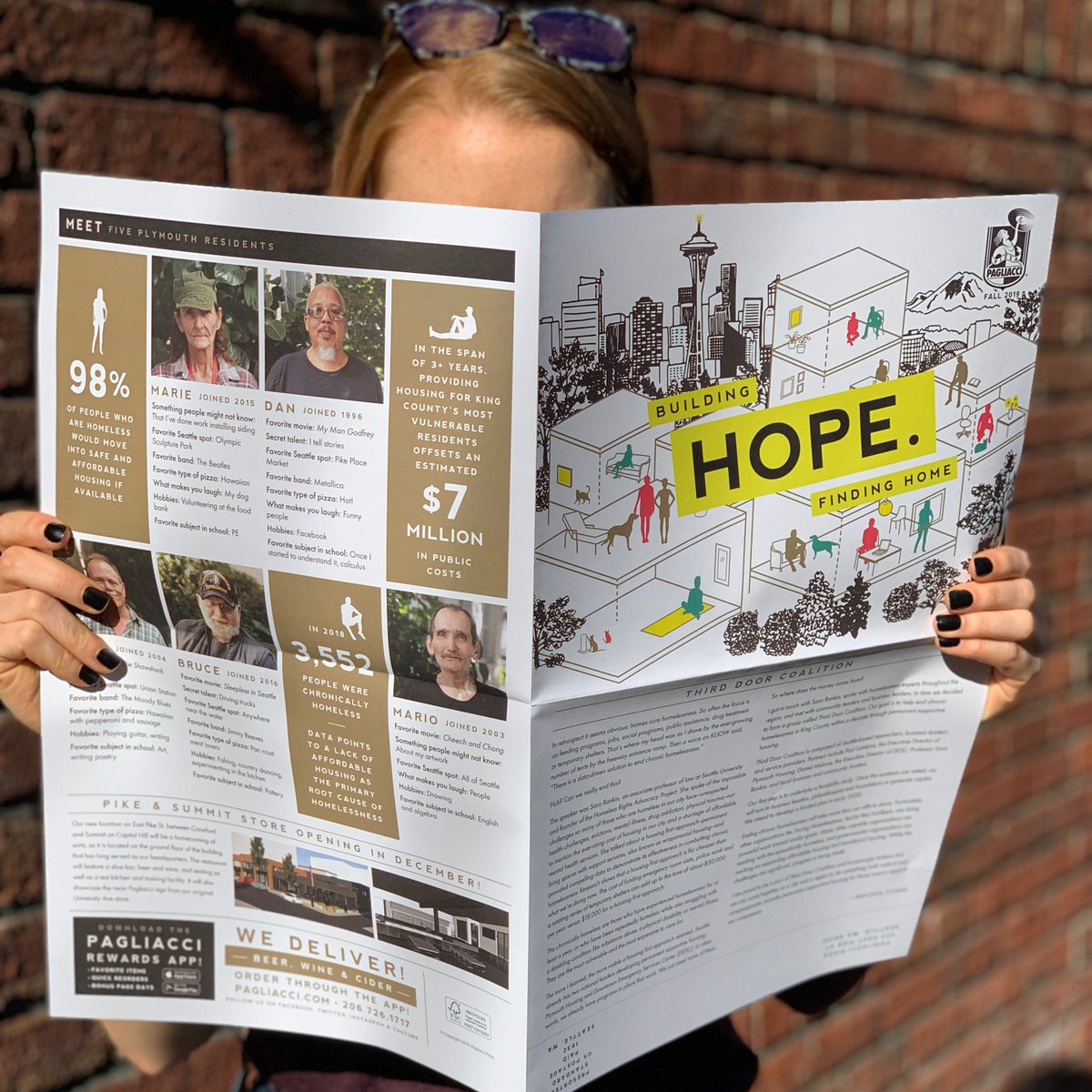 pagliaccipizza's tweet image. Our fall newsletter is fresh off the presses! #pagliaccipizza #fallnewsletter #thirddoorcoalition #housingfirst #plymouthhousing #community #buildinghope #findinghome