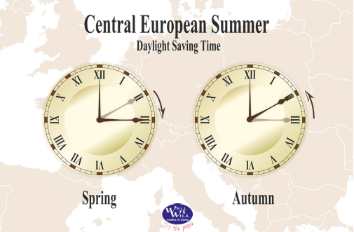 wellandwill's tweet photo. The local daylight time is about to change! Sunday, 27 October 2019, at 3:00 AM its turned backward 1 hour until 2:00 AM, standard local time.
 https://t.co/NmWdKFYLgu #WellAndWill #LearnEnglish #AcademiaDeIdiomas #AprenderIngles #Donosti https://t.co/nOfkX8LxNM