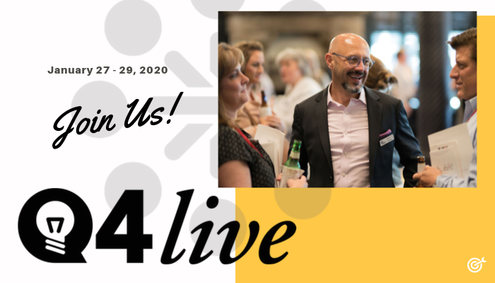kevintrokey's tweet image. Join us in Tampa this January for our next #Q4Live conference where you can fill your brains with new ideas and get a chance to collaborate with some forward thinking folks in your industry! We’re here to change the game and #GetShiftDone! Don’t miss out!