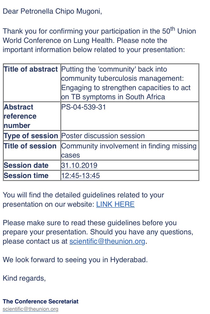 nellamugoni's tweet photo. My poster will be discussed (sadly not by me) ⁦@UnionConference⁩ next week. Implementation aims to contribute knowledge about effective non-biomedical responses to #TB. #CommunityEngagement #HealthEducation #AdherenceSupport ⁦@TBbrigden⁩ ⁦@WeBeatTB⁩ https://t.co/og58xUED6U