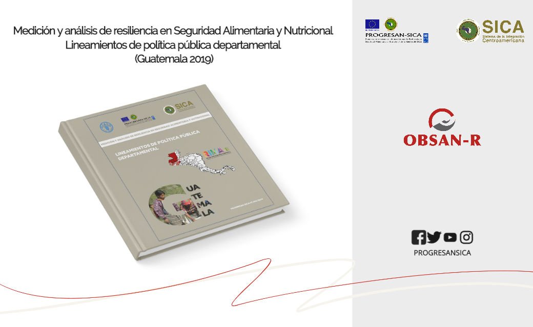 PROGRESANSICA's tweet photo. #PublicacionesSAN | A disposición informe de Medición y análisis de #resiliencia en #SAN: Lineamientos de política pública departamental de #Guatemala 🇬🇹
📘➡️ https://t.co/fCcSiDgi6P
#SeguridadAlimentariaNutricional #Resiliencia #RIMA #OBSANR #SomosSICA #UEenCentroamérica https://t.co/zv2ytuyYyi
