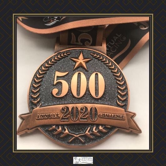 ☺️ Brand New 👉2020 - 500 Annual Challenge👈

This is live for sign up now and comes with a matching pin badge.
   
500 miles or km and this and a MATCHING PIN BADGE 🥰
virtualracinguk.co.uk/products/2020-… #2020challenge #500miles #500km