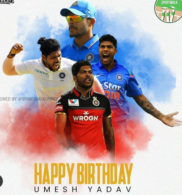 Happy birthday umesh yadav 