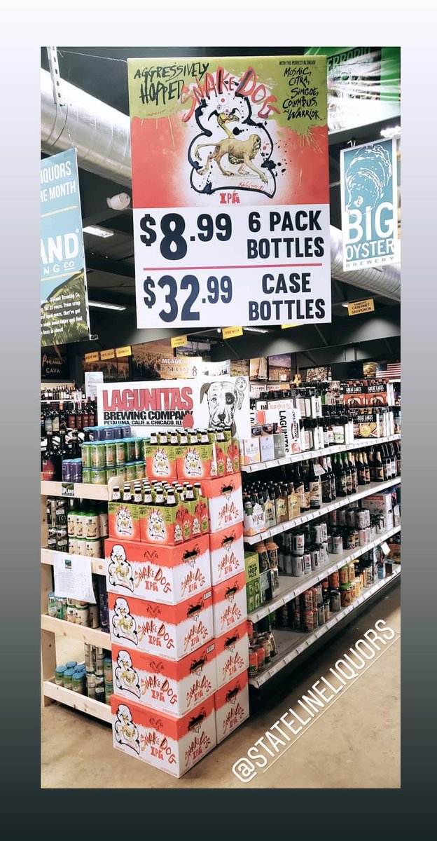 Stop into @statelineliquor this weekend and stock up for all your Halloween festivities! 
$8.99 6packs! 🐍🐶🍺