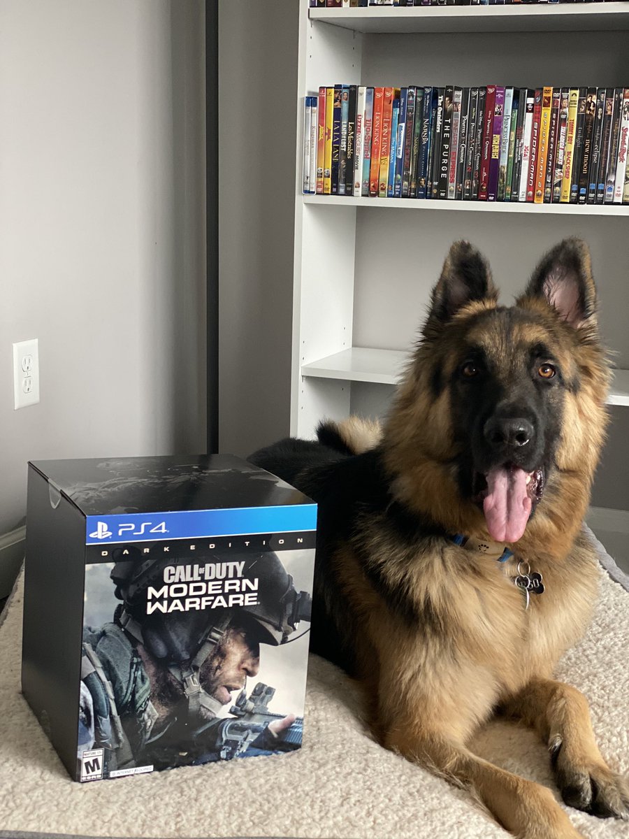 I have an extra #ModernWarfare Dark edition (PS4) 
How many of you would want this? (I’ll sign it if you want as well)
*dog not included*