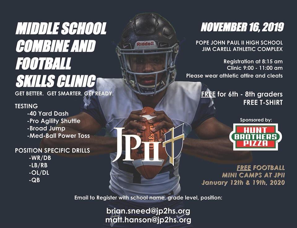 Heads up Middle School players:
