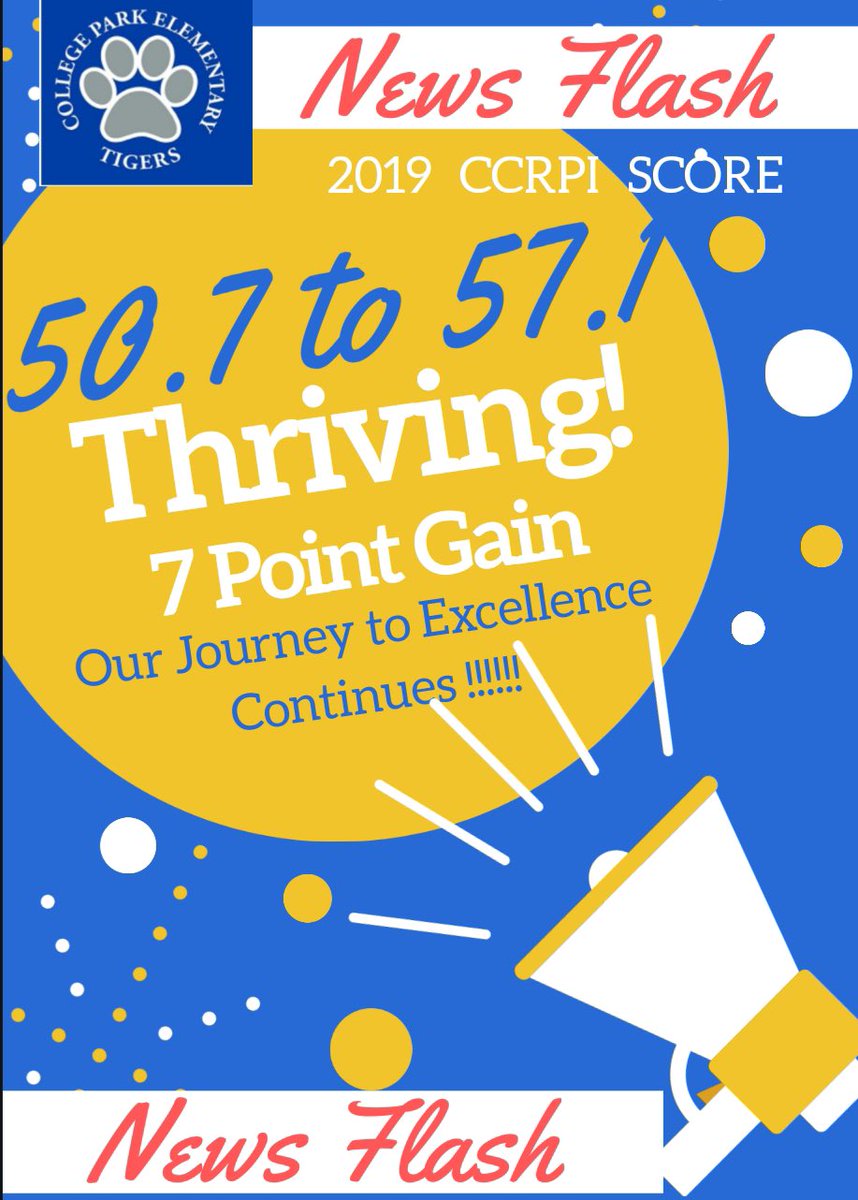 We are proud of our increases in CCRPI scores. Our staff, students &amp; community knows that failing is not an option &amp; dared to perform differently than history has shown. Our journey continues #excellenceontheprowl <a href="/dr_otway/">Dr. Maisha Otway (Ed.D)</a> <a href="/shantarawcrooks/">Shantara Whitaker Crooks</a> #journeytoexcellence <a href="/THRIVE_SLC/">Thrive</a>