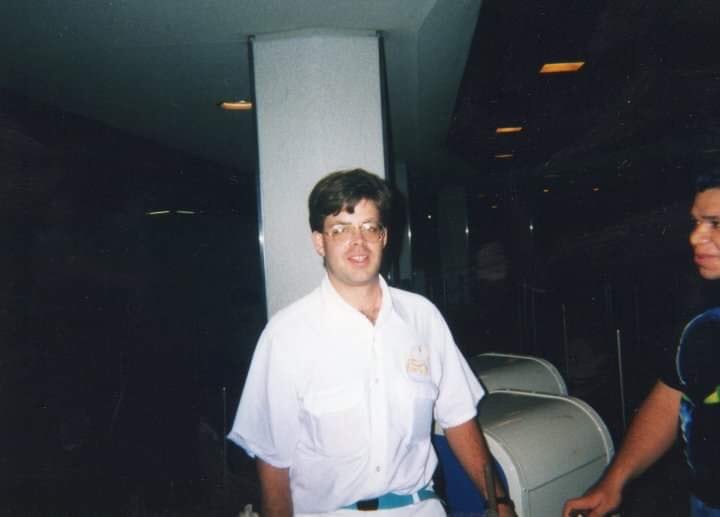 Kenversations's tweet photo. Here I am in 1998 working around #SpaceMountain at #Disneyland.
#CleaningTheKingdom #TheSweepSpot #SpaceMt #Tomorrowland #DisneylandCustodial https://t.co/4BQF44ya7D