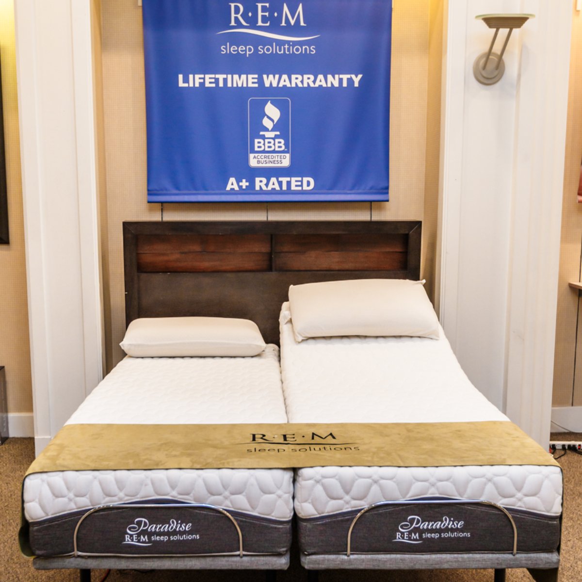 There's no wrong side of the bed here.