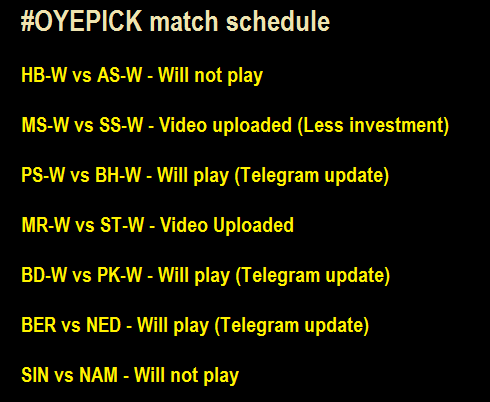 oyepick's tweet photo. #OYEPICK match schedule 26.10.1991
#WBBL #WorldCupQualifier #IberiaCup
Join telegram channel for free team - https://t.co/HQ6fwGzTQM
#MSWvSSW
#PSWvBHW
#MRWvSTW
#BDWvPKW
#BERvNED
#SINvNAM
#GIBvSPA
#PORvSPA https://t.co/3TE1SXWeIk