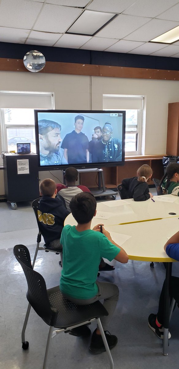 SouthMS_NECSD's tweet photo. Mrs. Garcia's 6th graders connected with @teachablecomics in Ohio who  is the illustrator of the textbook that her class is currently working with!!!  What a great connection! @NECSDTech #necsdITFsmovetheneedle #googlemeet https://t.co/2kYNUookHA