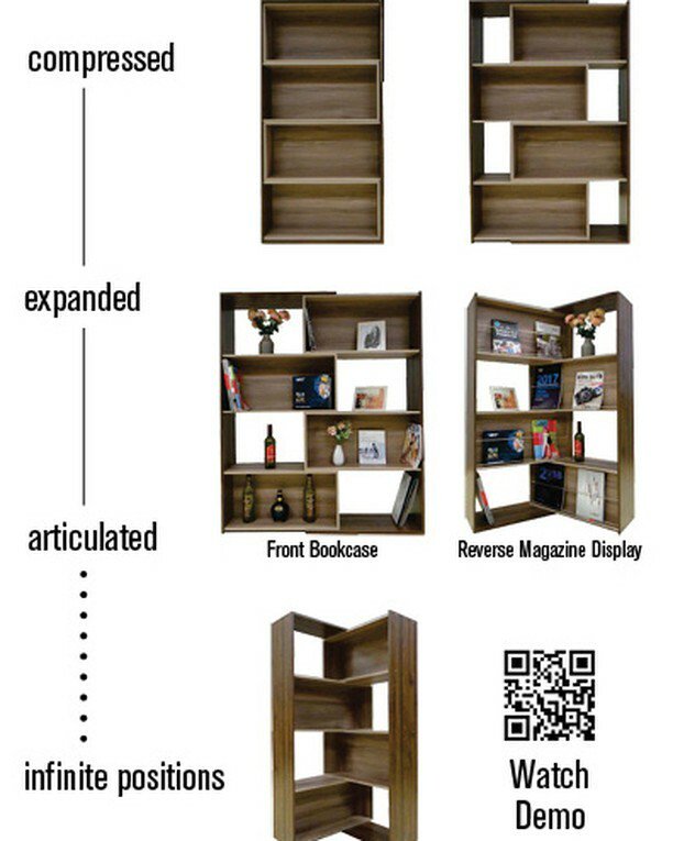 FurnConnexion's tweet photo. NEW IN STORE!
Slide Logic Bookcase $299
The Slide Logic Bookcase can be expanded and contracted to custom fit your living environment. It features shelving on on one side and convenient magazine or document storage on the reverse side. It can be turned i… https://t.co/zCf2DZuSqw https://t.co/EMX2oZbvDI