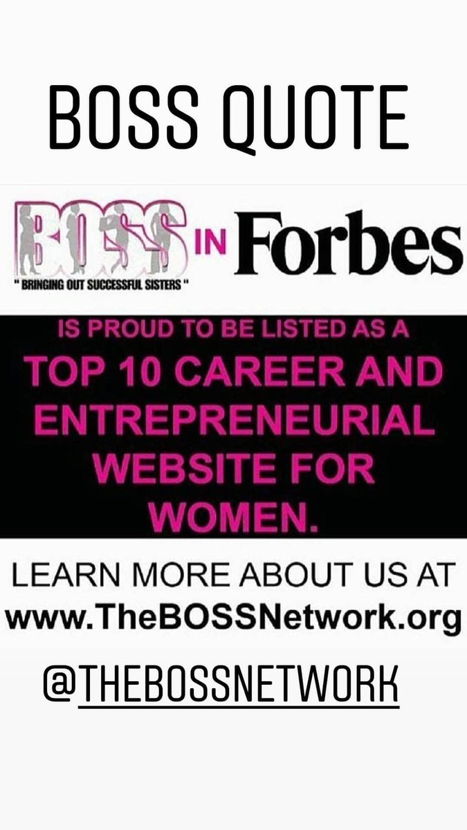 TheBOSSNetwork's tweet image. BOSS Ladies, meet us at thebossnetwork.org daily to help grow your network! #BOSSNetwork #BOSSMember #TeamBOSS #BOSSTip