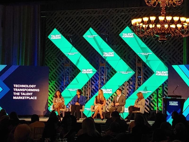 LightcastData's tweet photo. Emsi's own Kelly Bailey spoke on a panel yesterday at #TalentForward19, hosted by @USCCFoundation.

Kelly talked about how our open-source #skills library provides a common language between jobseekers, employers, and educators—and helps close the #skillsgap. #EmsiData https://t.co/7ixK46NyRy