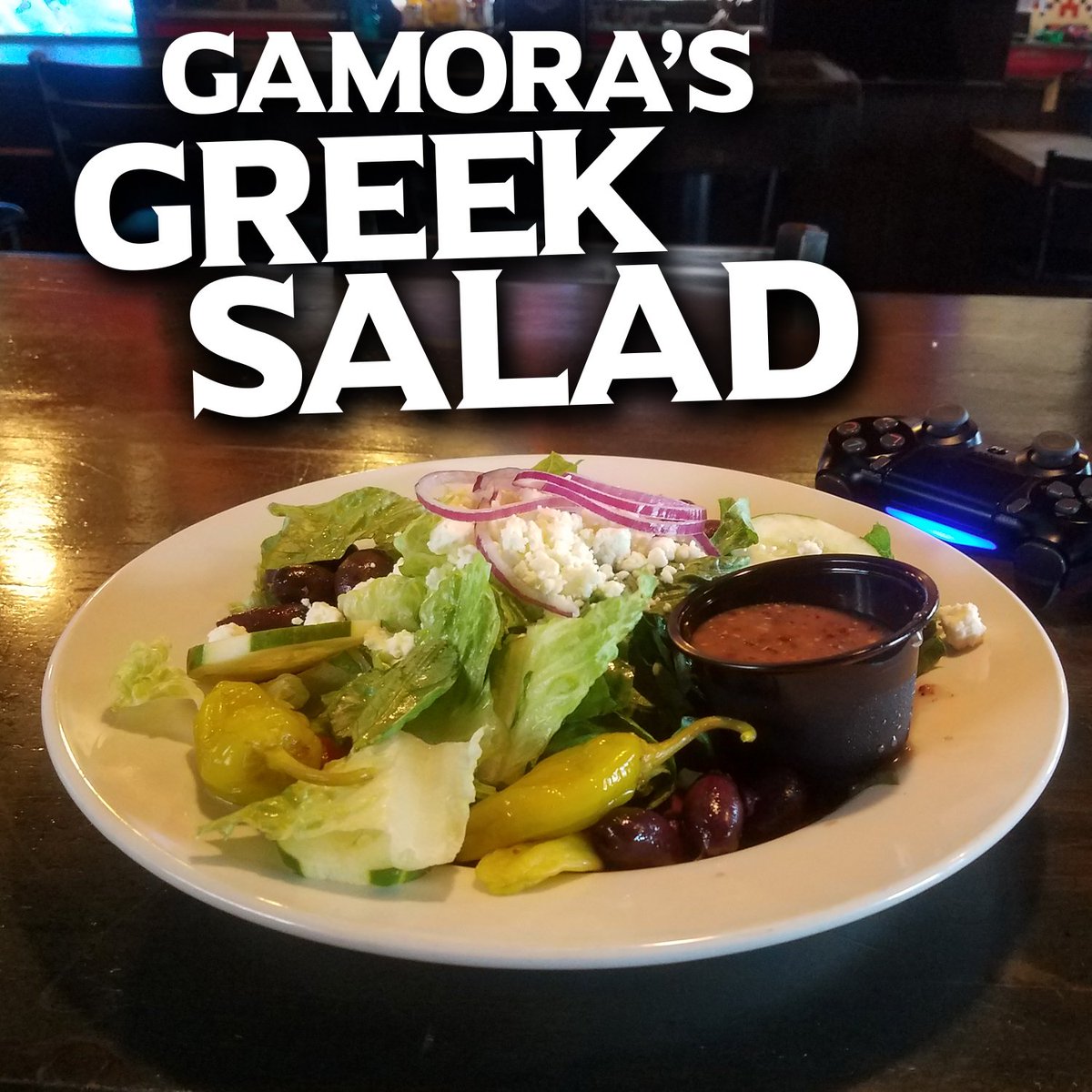 Did you know? The Chromatic Dragon has green food too! And it's just as delicious as all our other menu items! But don't take my word for it, come by The Chromatic Dragon and try Gamora's Greek Salad or any of our other fresh, grass-type dishes!