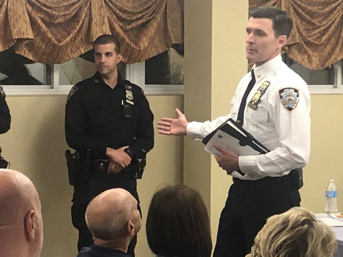 Bay_Terrace's tweet photo. Thank you to the @NYPD109Pct for attending our Annual Meeting last night! Welcome to the neighborhood Deputy Inspector Shine! #BayTerrace #Queens https://t.co/u1EEgi4uW8