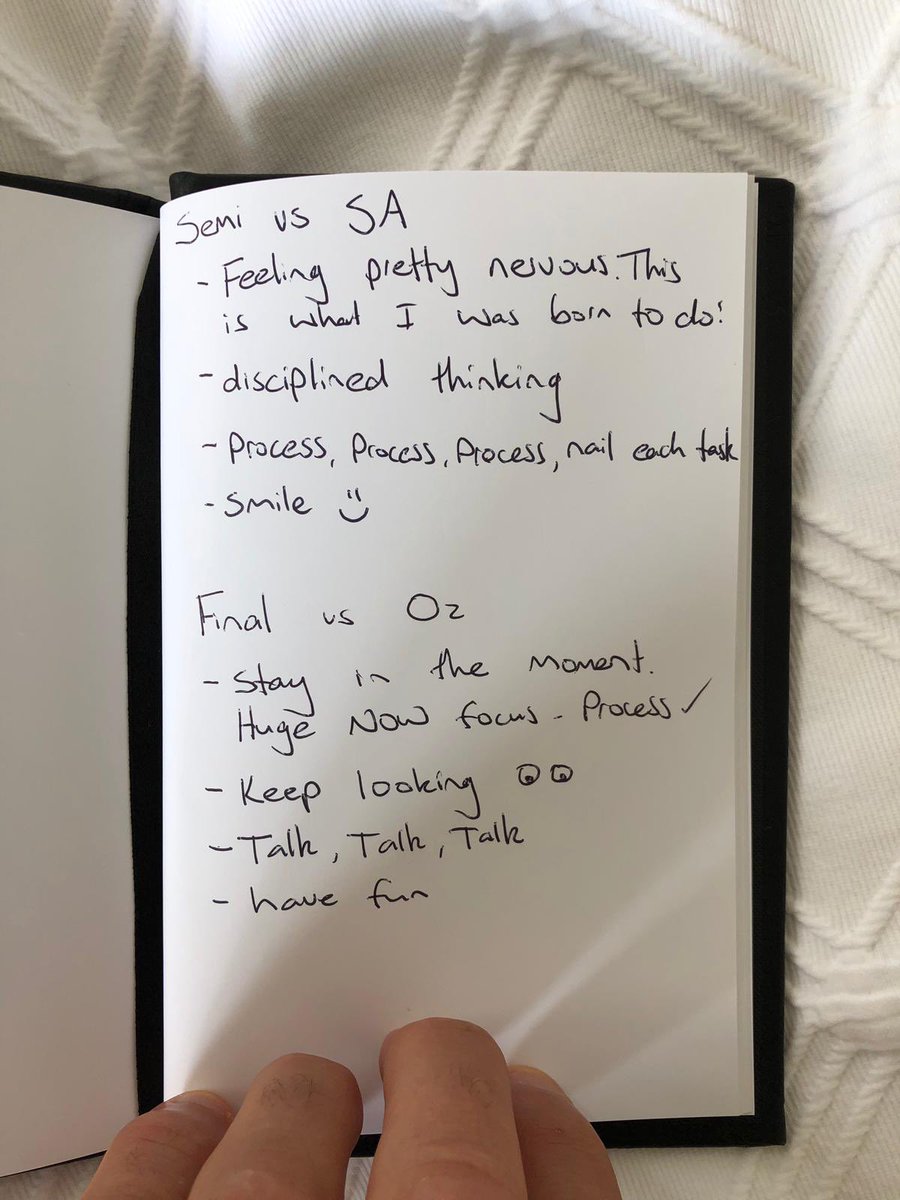 Dan Carter (@dancarter) on Twitter photo Found my old book of thoughts from the <a href="/rugbyworldcup/">Rugby World Cup</a> in 2015... I wrote these entries the mornings before from some of the most important matches of my career. Wishing my @allblacks brothers the best today. #RWC2019 #BACKBLACK Found my old book of thoughts from the <a href="/rugbyworldcup/">Rugby World Cup</a> in 2015... I wrote these entries the mornings before from some of the most important matches of my career. Wishing my @allblacks brothers the best today. #RWC2019 #BACKBLACK
