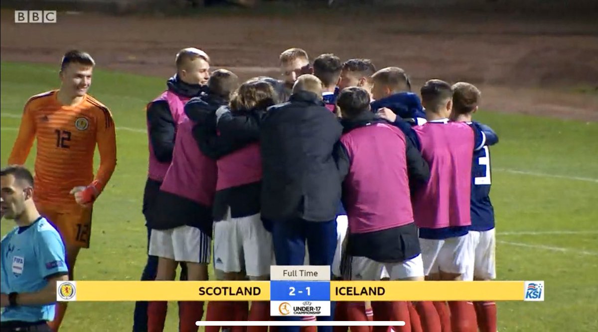 AberdeenFCYouth's tweet photo. The @ScotlandNT U17s continue the great run of form for the youth National teams by qualifying for the @UEFA Elite Round with a game to spare. Tom (90 mins), Calvin (85 mins), Kevin (89 mins). Onto Croatia now on Monday #ScotlandDons π΄σ §σ ’σ ³σ £σ ΄σ Ώ https://t.co/QDg0KmUyV9