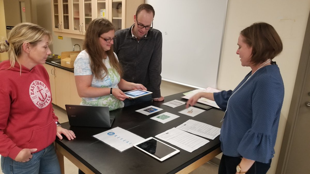 warrenchemphys's tweet photo. We had a fun afternoon session with NS science teachers presenting on AR/VR activities for the classroom. @JenniferOsmond1 #AVRCE #NSTU #NKEC https://t.co/304ZyYOphL
