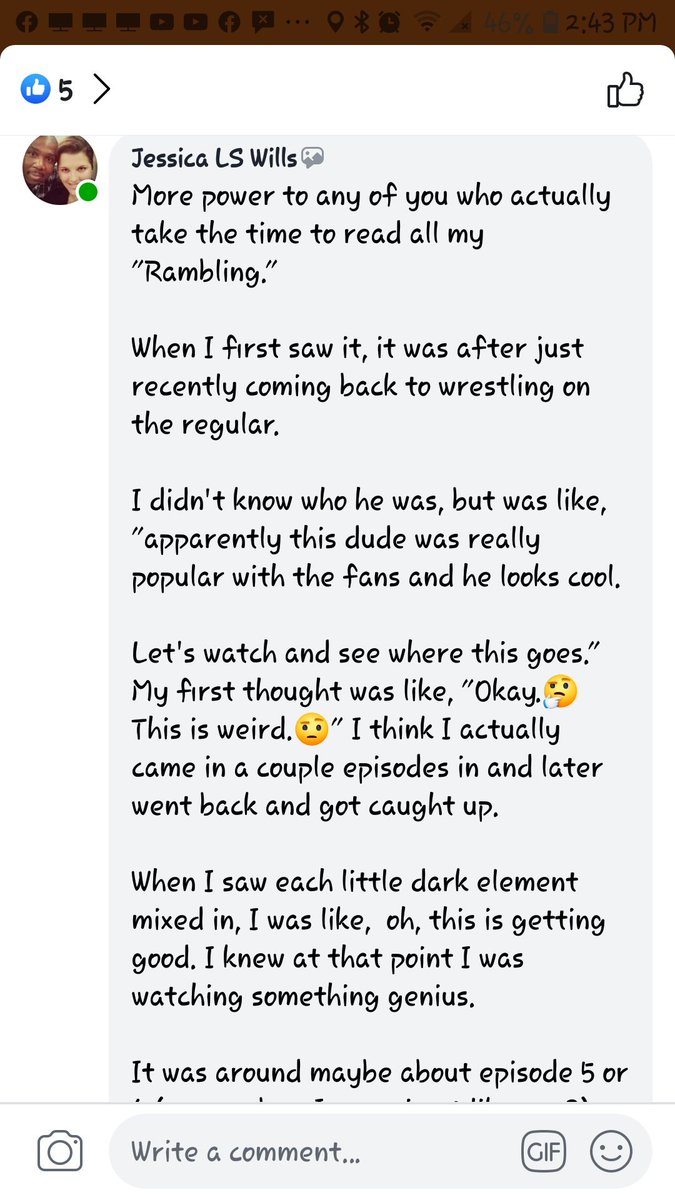 JCalynnArt's tweet photo. More power to any of you who actually take the time to read all of my "Rambling" 😏 This is my experience of first discovering @WWEBrayWyatt. 
I was late. Big whoop! Wanna fight about it? 😆 #FireflyForLife https://t.co/Nm4TijQZzs