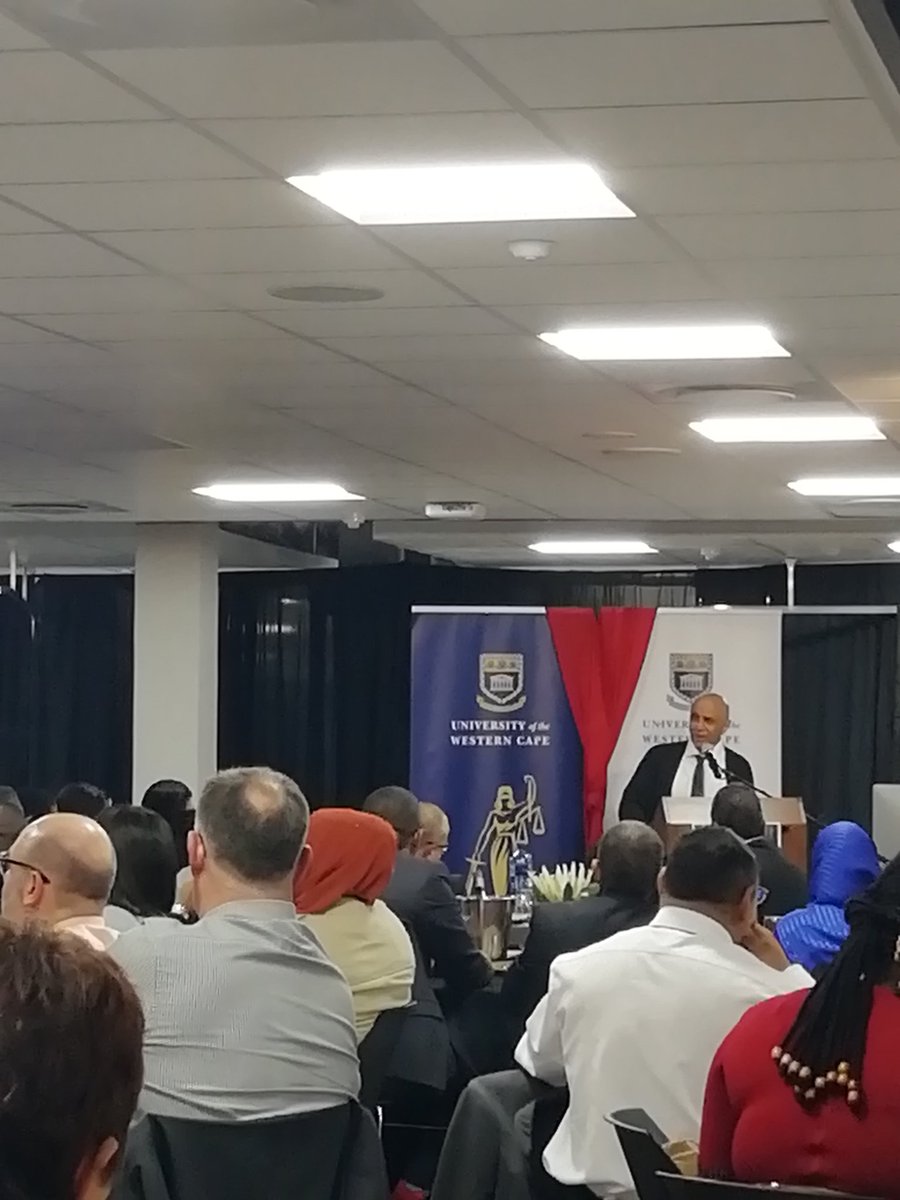 Justice Mahomed Navsa passionate about the rule of law at UWC Law Faculty Dean's Distinguished Lecture <a href="/UWConline/">UWC</a> <a href="/UWCLawFaculty/">UWC Faculty of Law</a> #deansdistinguishedlecture #40years