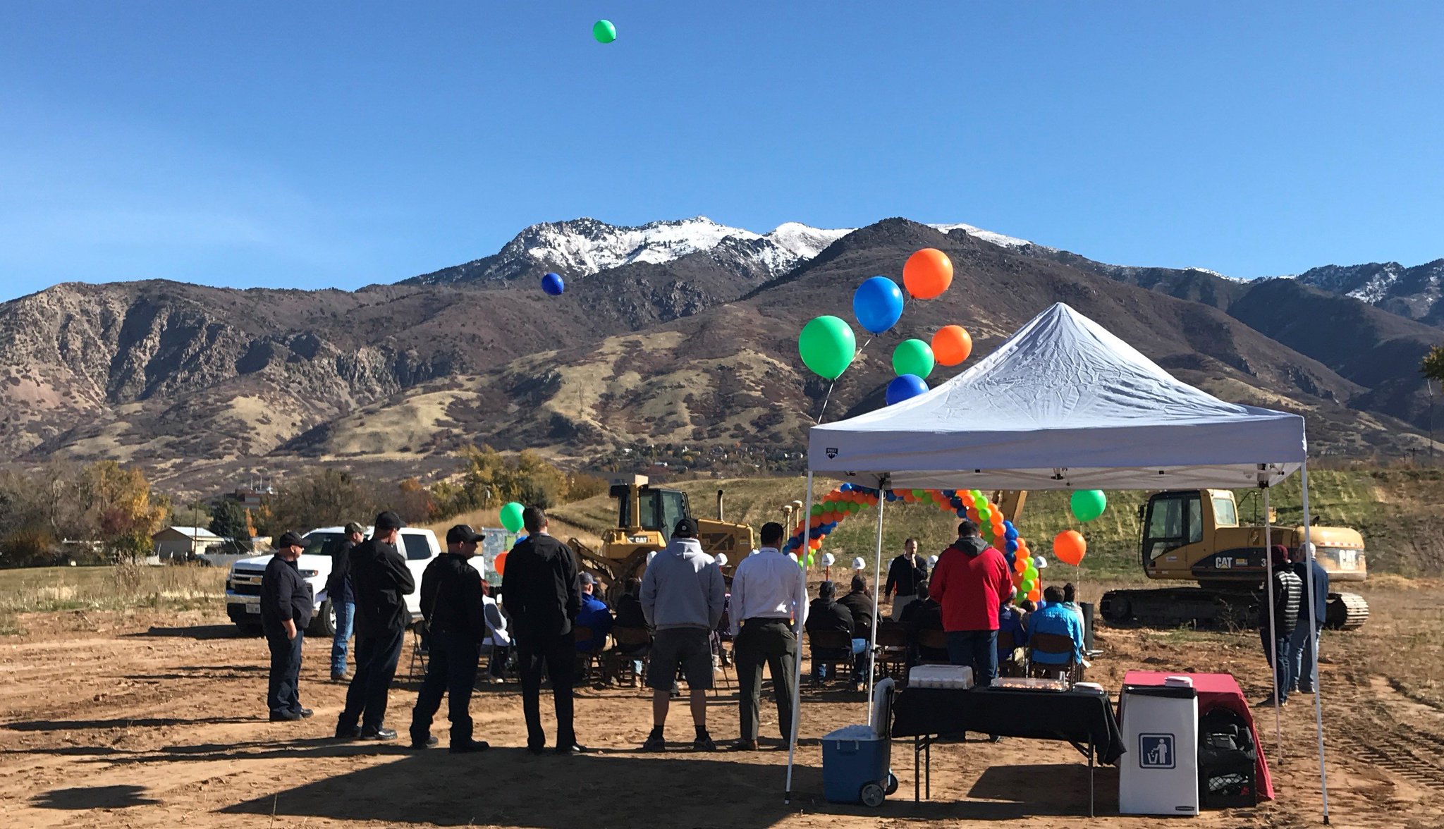 South Ogden City Burch Creek Park Project Is Officially Underway Mayor Porter And Members Of The South Ogden City Council Along With Youth Peer Leaders From Burch Creek Elementary Officially