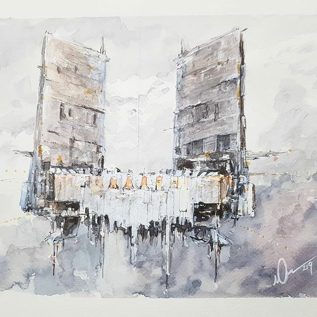Lloyd_George_23's tweet photo. Lonetrek Keepstar
#eveonline
.
#tweetfleet #art #artw #scifiartwork #scifi #spacestation #citadel #keepstar #watercolour #acrylic #pigmapen #pigmamicron https://t.co/7QSSesBKhl