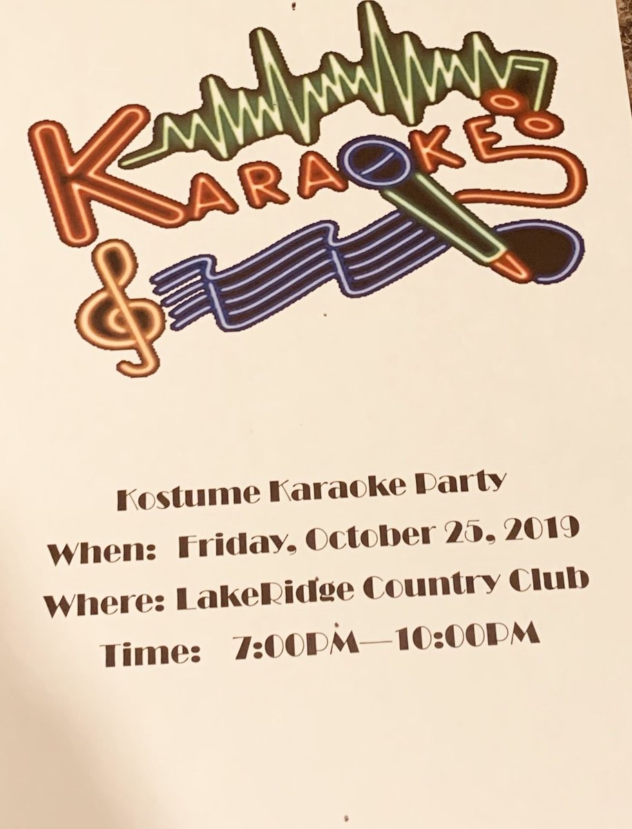 Kostume Karaoke Party
From 7:00pm - 10:00pm
#lrcc
#familyfunclub
#kostumekaraokeparty