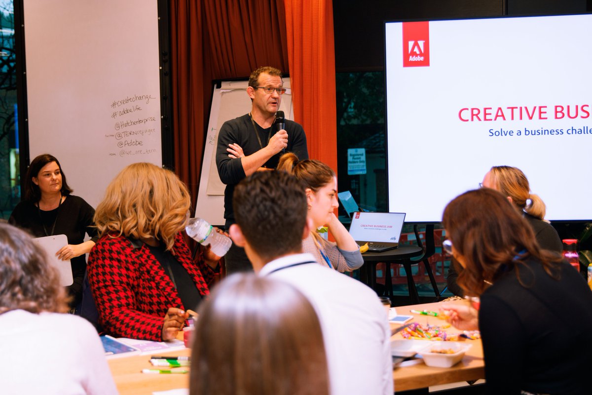 grenouillelibre's tweet photo. What a special day. 🥳🥳🥳We just finished the Creative Business Jam, one of the most exciting @TERNrefugee events ever. 20 TERN entrepreneurs and 20 @HatchEnterprise entrepreneurs were matched with @Adobe staff to solve a business challenge in a day. Can't wait for the next one https://t.co/fh4gBXYA0l