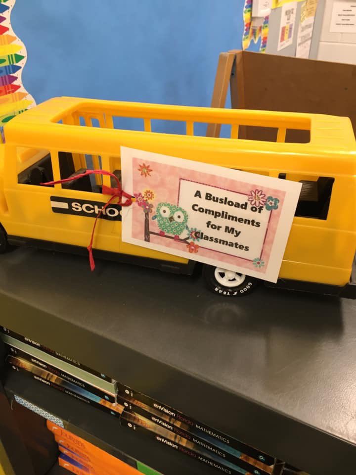 HCPSMintz's tweet photo. Mr. Sanders’ students can show one another they are a family. #EmotionalBankAccount #makeadeposit https://t.co/7FAL7SmhMN