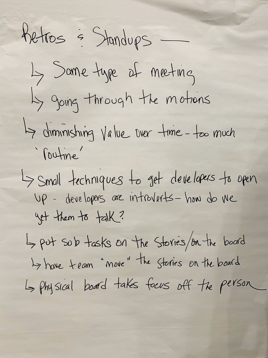 PAgilista's tweet photo. Session Notes: Retrospective- Silent Responses. Beth Kennedy #aofl2019 #livinlavidaagile @AgileOpenFL https://t.co/Go8mxc4XVS