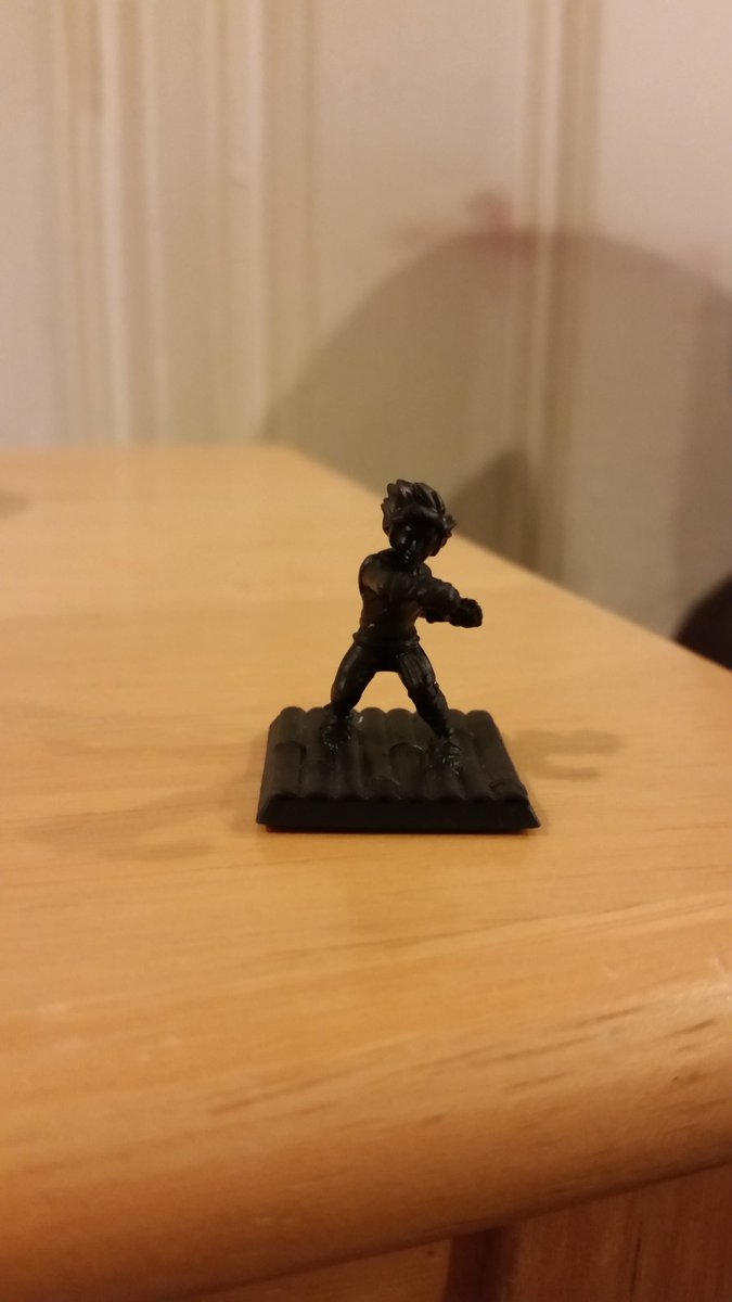 JNathe1's tweet photo. @eaxford since you asked on the latest #NADDPod episode... This is Jorbar Corybar Thognest! A  16 year old Gnome Monk that honestly doesn't get the "inner serenity" stuff but loves fighting people to test his strength. I haven't painted him yet but he's my favorite mini so far https://t.co/a8KZ13Rv2K