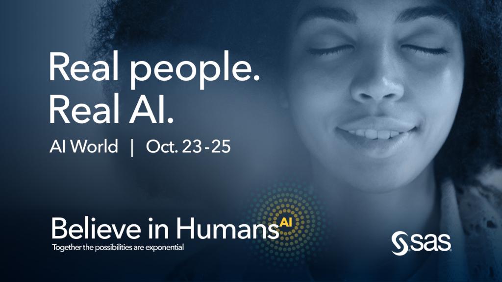 SASsoftware's tweet image. Looking for #AI expertise? Join us as #AIWorld opens this evening in Boston. Find out how far AI can take you ! Learn more at 2.sas.com/60121yem8 #SASsoftware