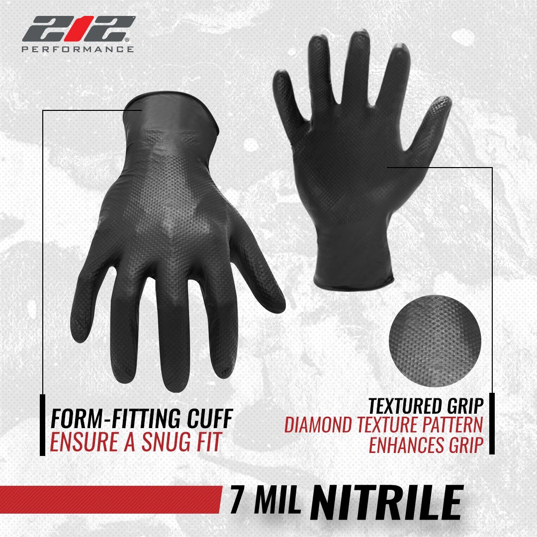 212Gloves's tweet photo. ❗ ❗ NEW GLOVE ALERT❗ ❗ 
Introducing our AX360 Disposable Nitrile Textured Glove. Perfect for plumbing, automotive, paint mixing, dishwashing, house cleaning, and laboratory work. #212Performance https://t.co/4bzPDv5v8w