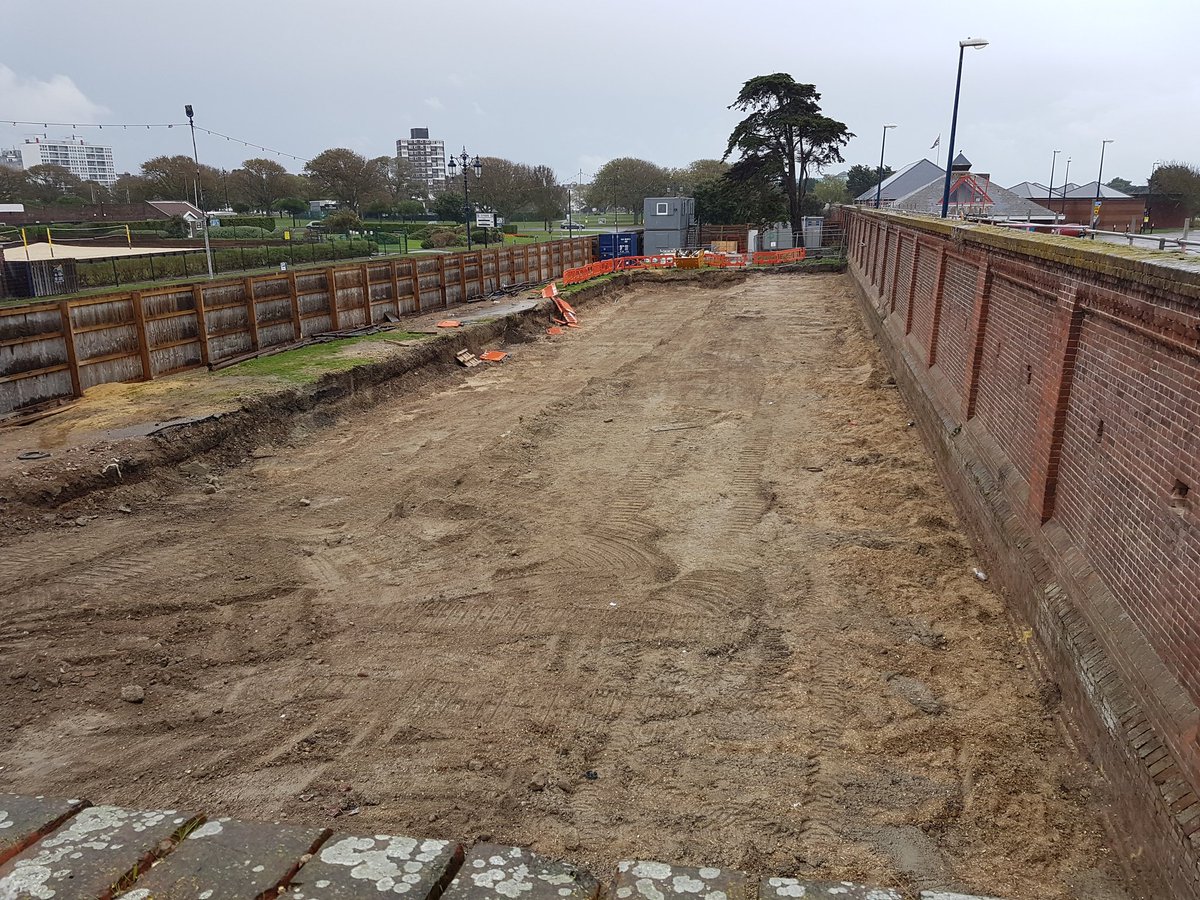 The first phase of piling is now complete for the #lct7074 project in #southsea. @NatMuseumRN @Asciaconstruct @TheDDayStory @MannWilliamsUK @ArteliaUK