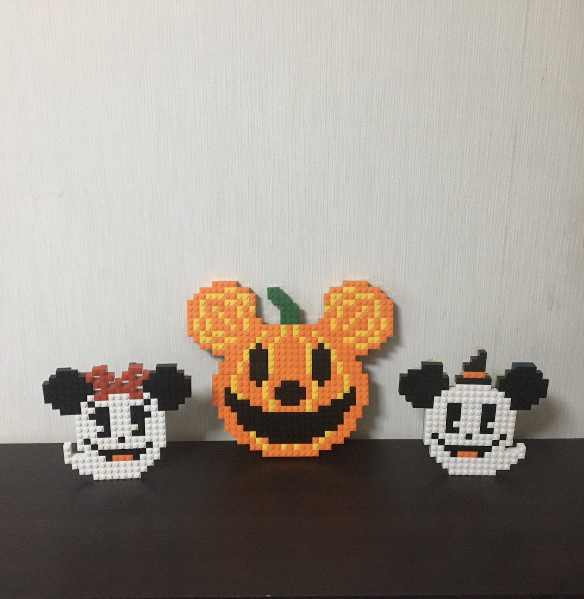 タクピ レゴタク レゴアート ディズニーハロウィンセット 拡散 レゴ Lego Lego ドット Dot Pixel ピクセル モザイク画 Mosaic 絵 Art 趣味 Perler Beads 8bitart ブロック Legofan イラスト ディズニー Disney ミッキー