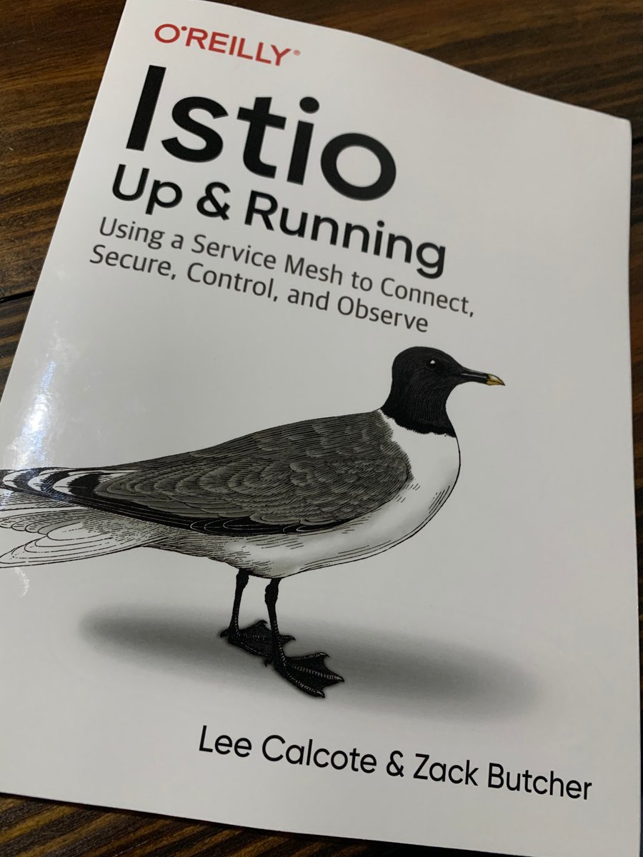 lcalcote's tweet image. It&apos;s here!  Istio: Up and Running from @OReillyMedia 
layer5.io/books/istio-up… @layer5 @mesheryio 

I&apos;m so excited. I nearly meshed myself, @ZackButcher.