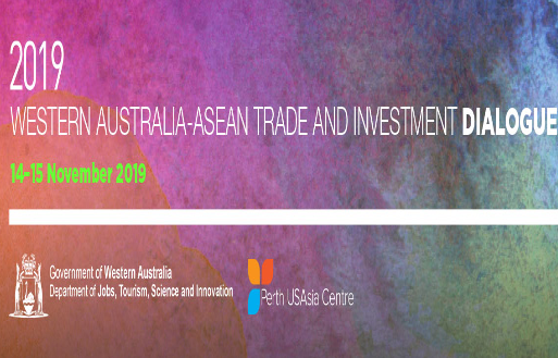 Perth event: Western Australia - #ASEAN Trade & Investment Dialogue hosted by @PerthUSAsia & WA Govt, 14-15 Nov 2019 w/ @k8jbrooks @Alice_Woodhead @BIntercultural @erinwatsonlynn @kvspringer @yasmin_poole @aunahal2 @msjemmagreen @hayleywinchcmbe etc. Info: perthusasia.edu.au/wa-asean-trade…