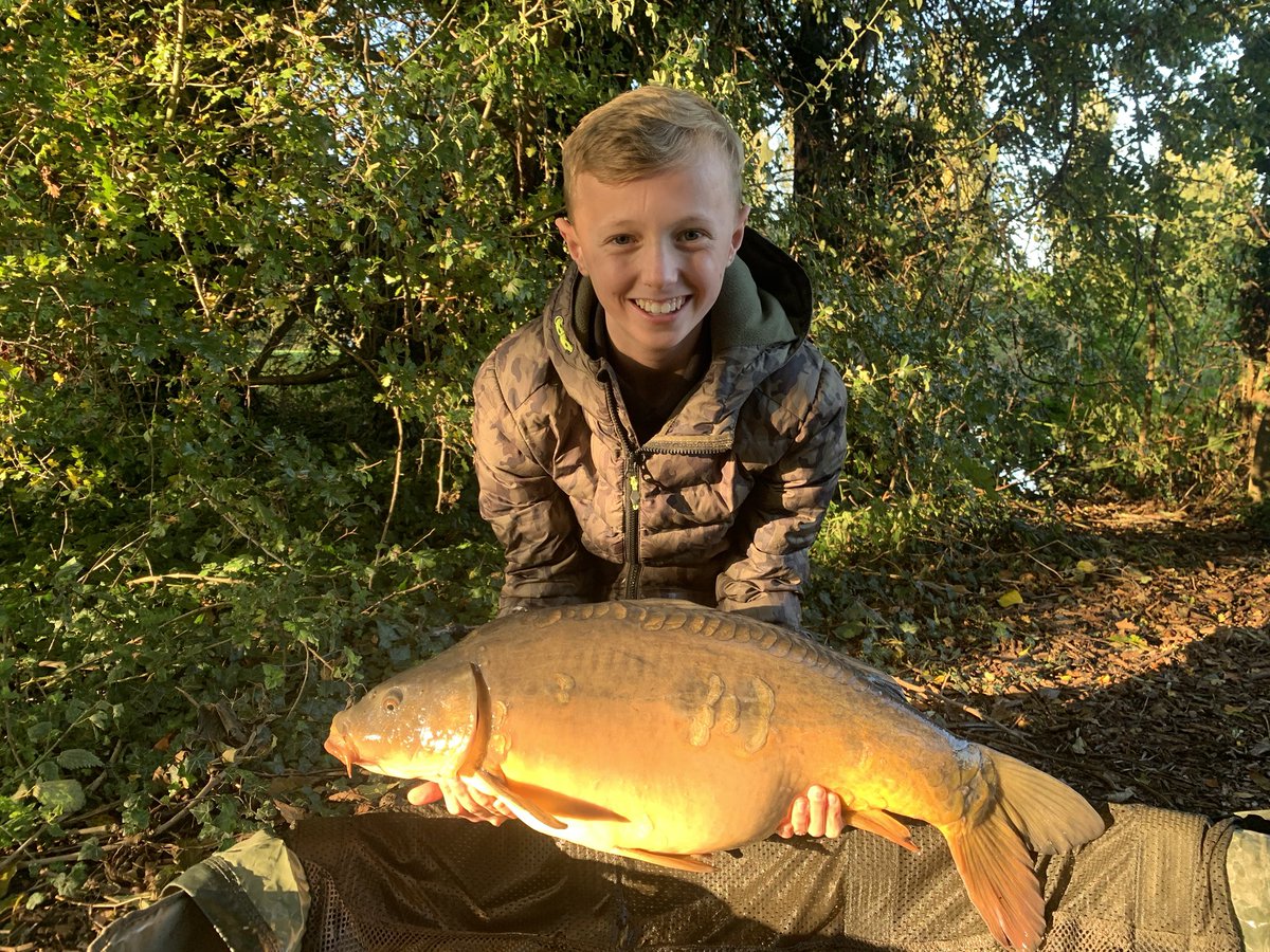 Keithcarps2's tweet photo. Owens 3 fish from our trip, the best going 19-7. The smile says it all! #youngangler #carpy #carpyshots #youngcarper #fishing #futureofangling #futurecarper #baitworks #thebaitworks https://t.co/YbY3ASgC4T