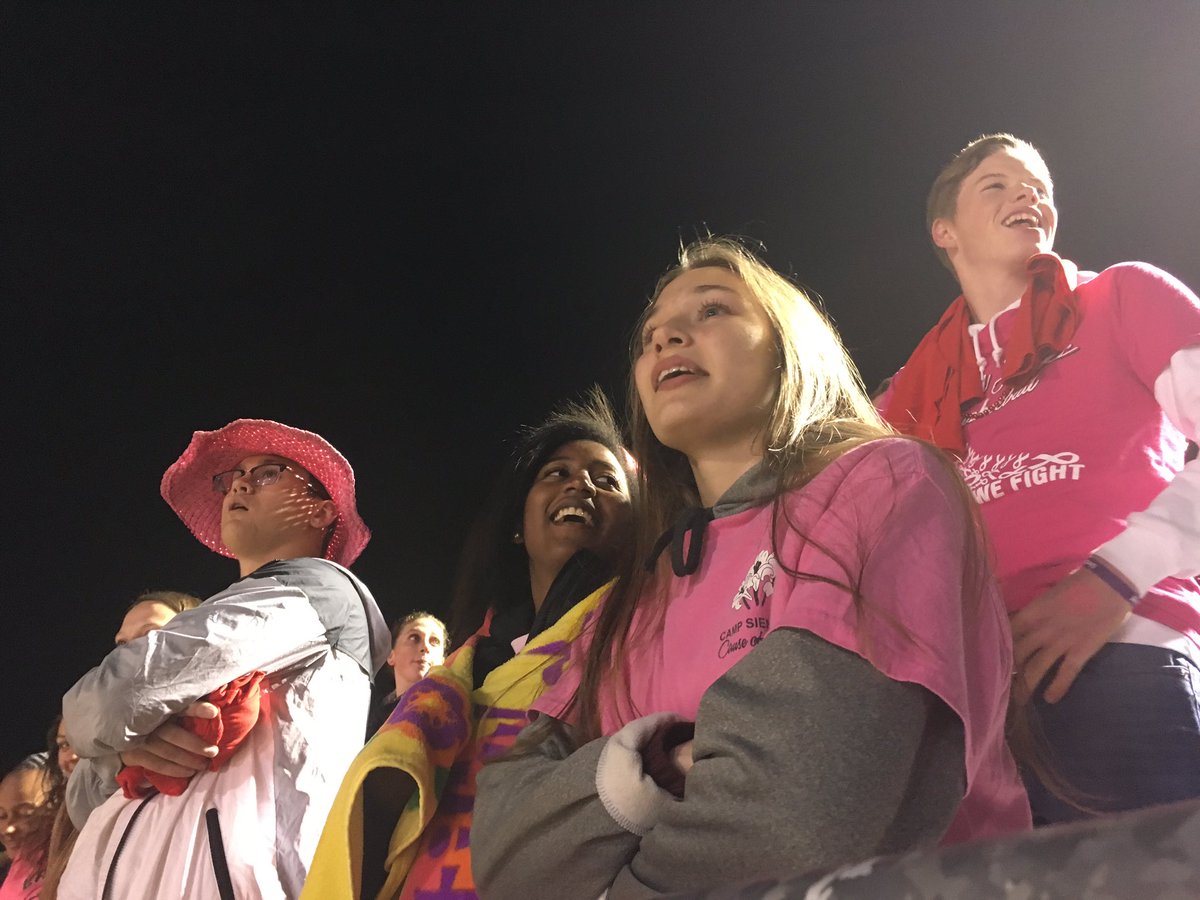 Rockhurst Hawklets now lead Jefferson City Jays 3-0 at the end of the first quarter. The Jefferson City student section is still excited to be here. It’s the seniors’ last time to witness a home game before they leave the nest. <a href="/jay_football/">JayTalksFootball</a> <a href="/GoHawklets/">Rockhurst HS Athletics</a> <a href="/KOMUsports/">KOMU 8 Sports</a>