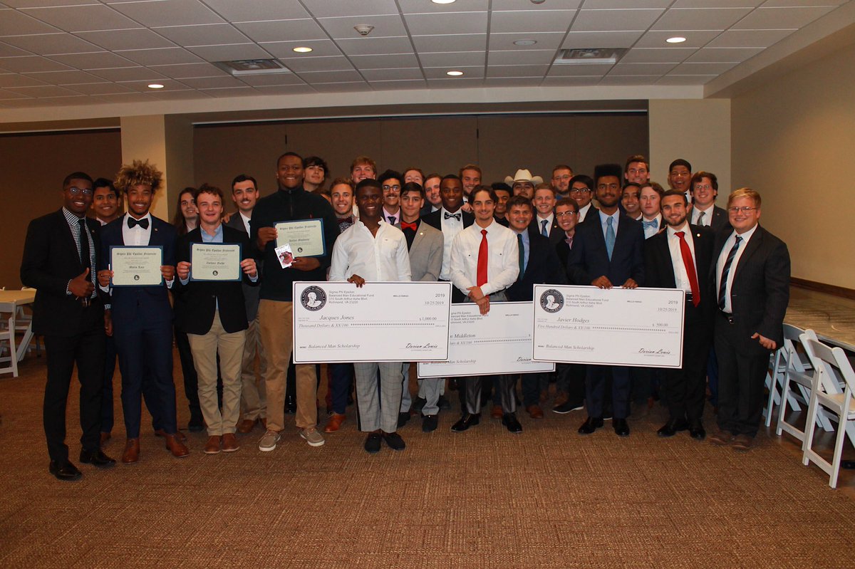 shsusigep's tweet photo. Congratulations to these three incredible gentlemen for winning our Balanced Man Scholarship! Through a lot of hard work and dedication, they displayed perseverance and determination. #ProudtobeaSigEp https://t.co/6fBnohCE7m