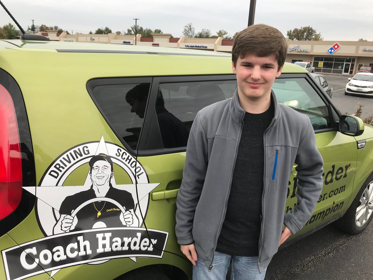Collin passed the driving exam! 👍🏼
Congrats and well done, Collin! Thanks for driving with us at CHDS! See you on the road! 
_______
Ready to learn how to drive? Call our office!
📞 314-222-3938 | M-F 9AM-5PM
#drivelikeachampion  #choosecoachharder #coachharderdrivingschool