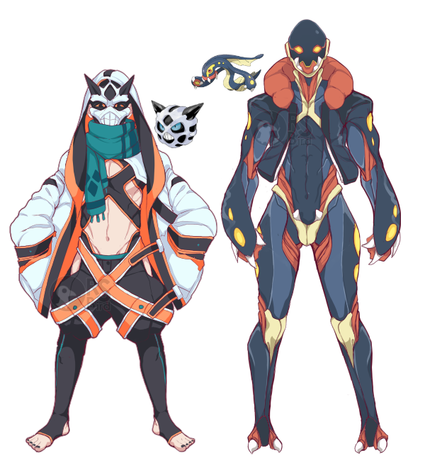ArsOreon's tweet photo. Shiny Glalie and Eelektross Gijinkas https://t.co/AmYQwCOppW