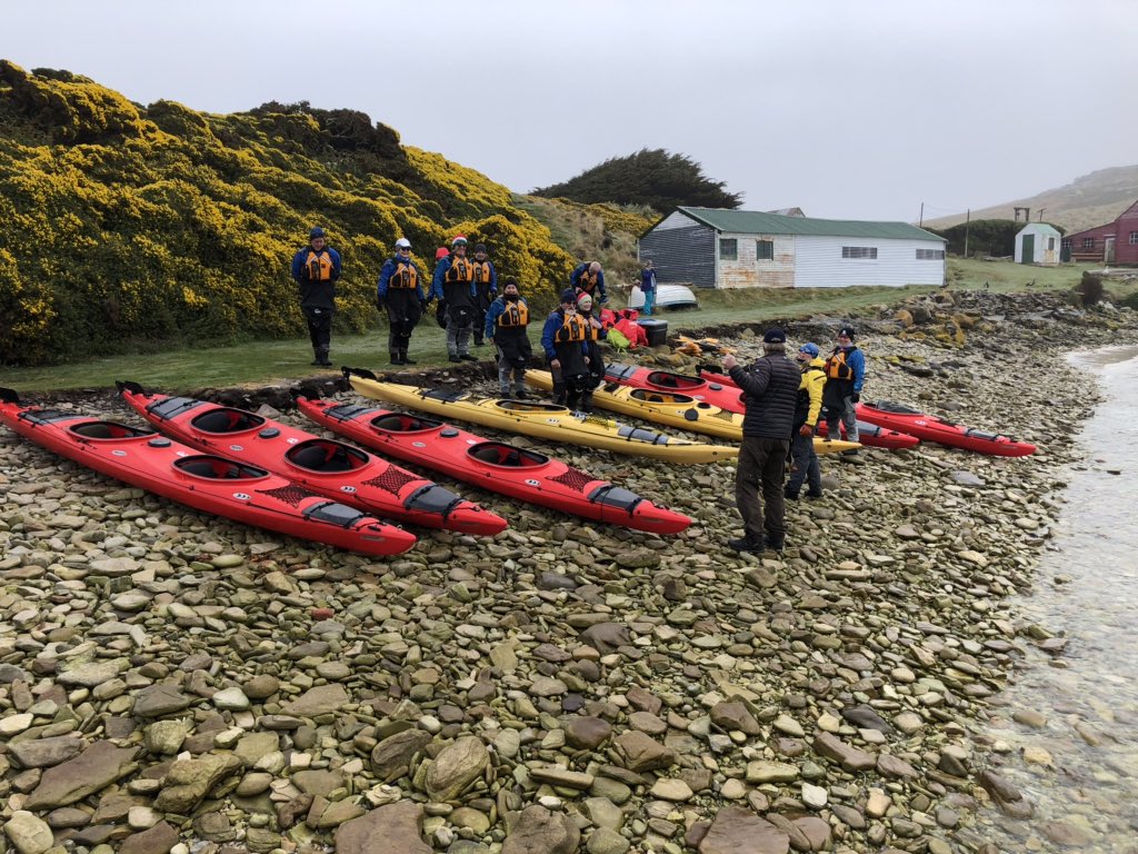 WhiteFalklands's tweet photo. We finally got our #expedition cruise season underway this morning with a visit from #SeaSpirit. Expedition Leader Ryan Hope-Inglis and the rest of the #Poseidon Expedition team, thank you for a great visit. https://t.co/SWlJ7CoT9Q
#wildwestpoint  #poseidonexpeditions #seaspirit https://t.co/gS993diorz