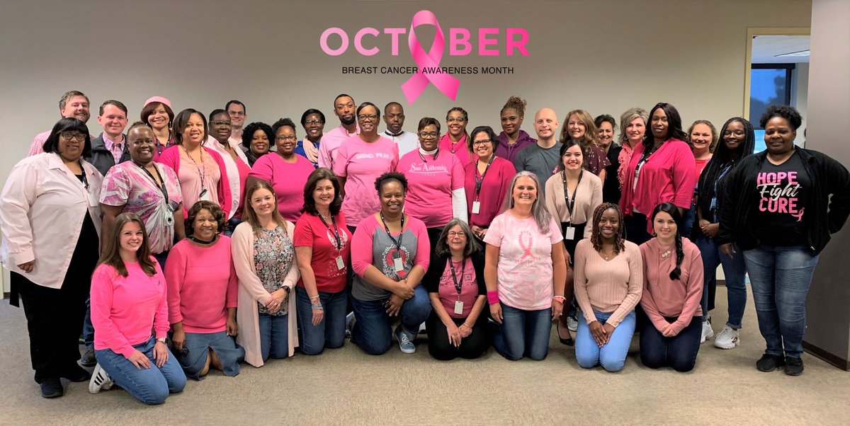LEDICmgmt's tweet image. October is Breast Cancer Awareness Month, and our Memphis Office wore pink today in honor of those affected. #togetherwefight