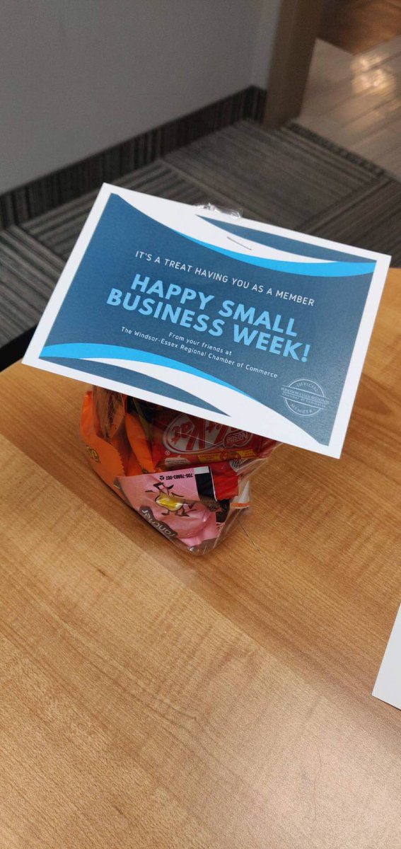 Thank you very much <a href="/WERCofC/">Windsor Essex Chamber of Commerce</a> for the tasty treats today!