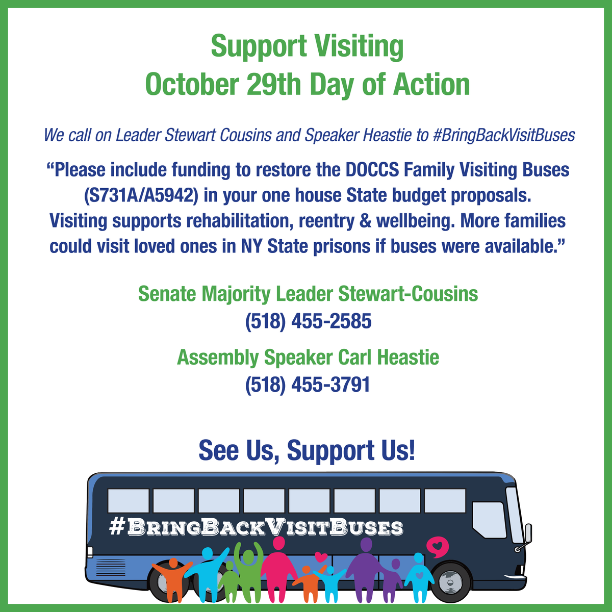 OsborneNY's tweet photo. Join our Day of Action to #SupportVisiting on October 29th to #BringBackVisitBuses. Spread the word! #SeeUsSupportUs https://t.co/15mNl3ElFV